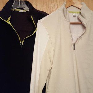 Calvin Klein 1/4 Zip Sweaters, Size M